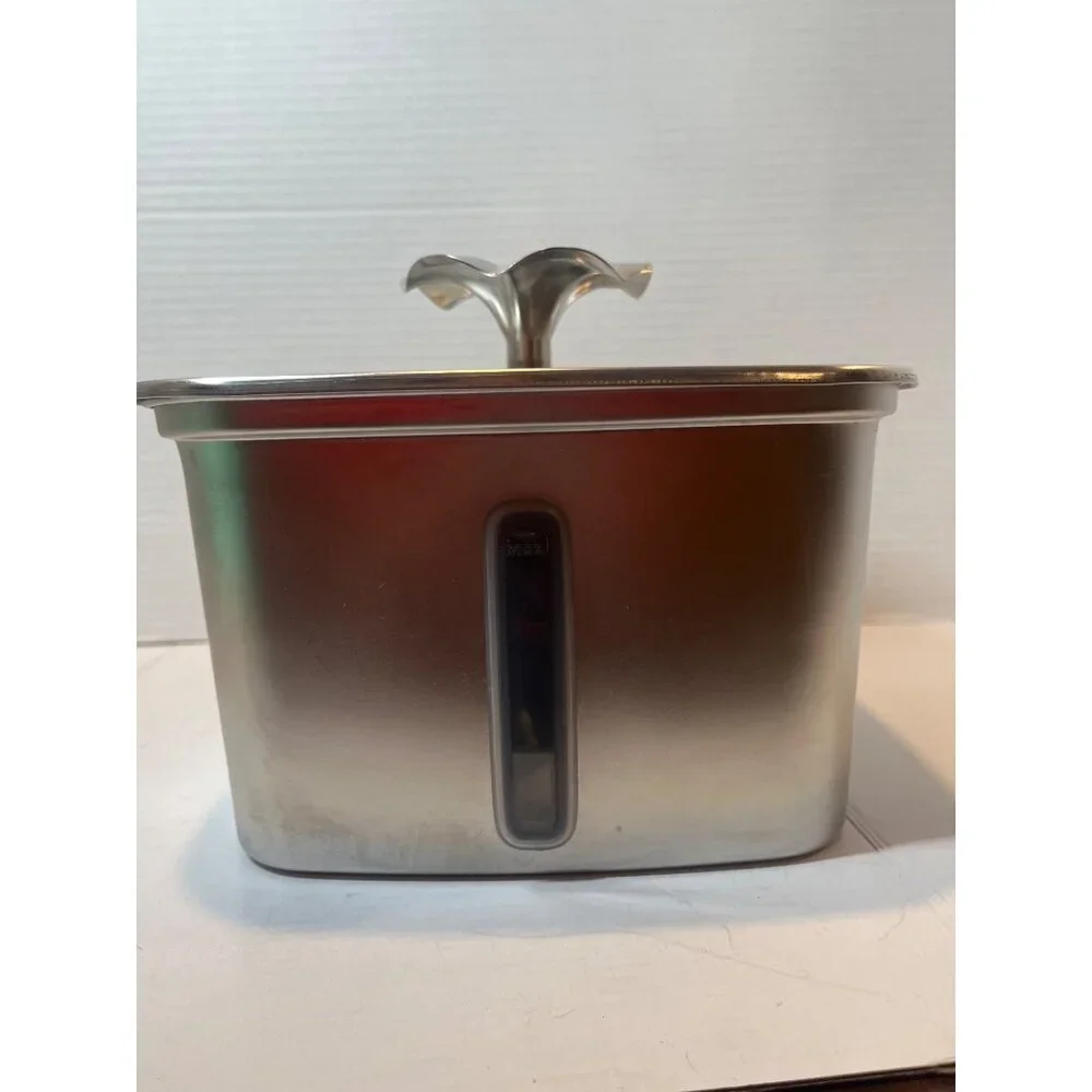 Stainless Steel Filtered Fountain Water Pump Circulation Device for Cats Indoor/